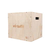 VirtuFit Houten Plyo Box 3-in-1 - Klein - 40 x 45 x 50 cm