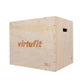 VirtuFit Houten Plyo Box 3-in-1 - Groot - 50 x 60 x 75 cm