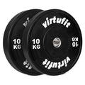 VirtuFit Bumper Plate - Olympische Halterschijf van Rubber - 50 mm - set 2 x 10 kg