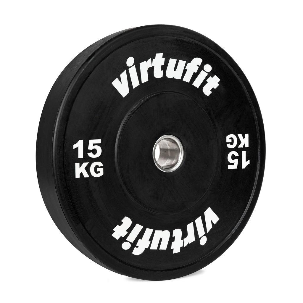VirtuFit Bumper Plate - Olympische Halterschijf van Rubber - 50 mm - 15 kg