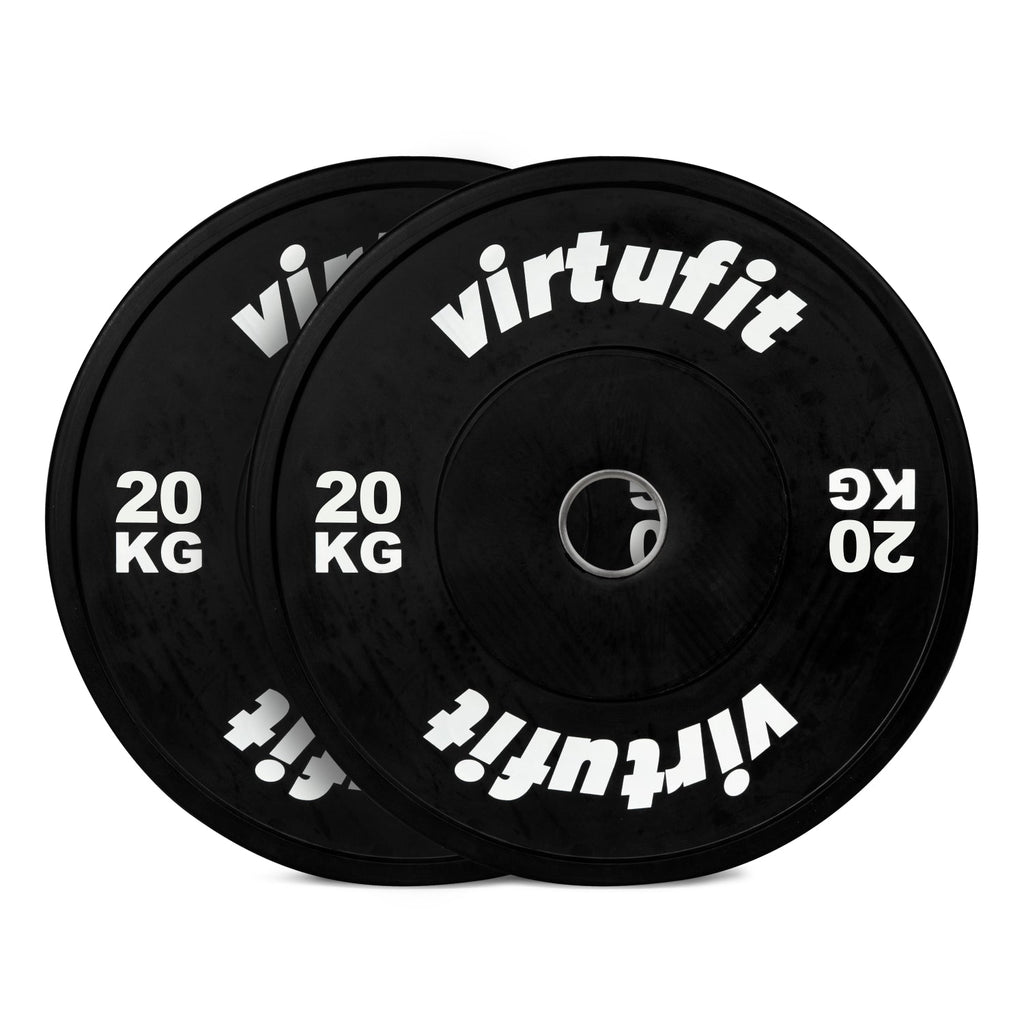 VirtuFit Bumper Plate Set - Olympische Halterschijven van Rubber - 100 kg