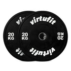 VirtuFit Bumper Plate Set - Olympische Halterschijven van Rubber - 100 kg
