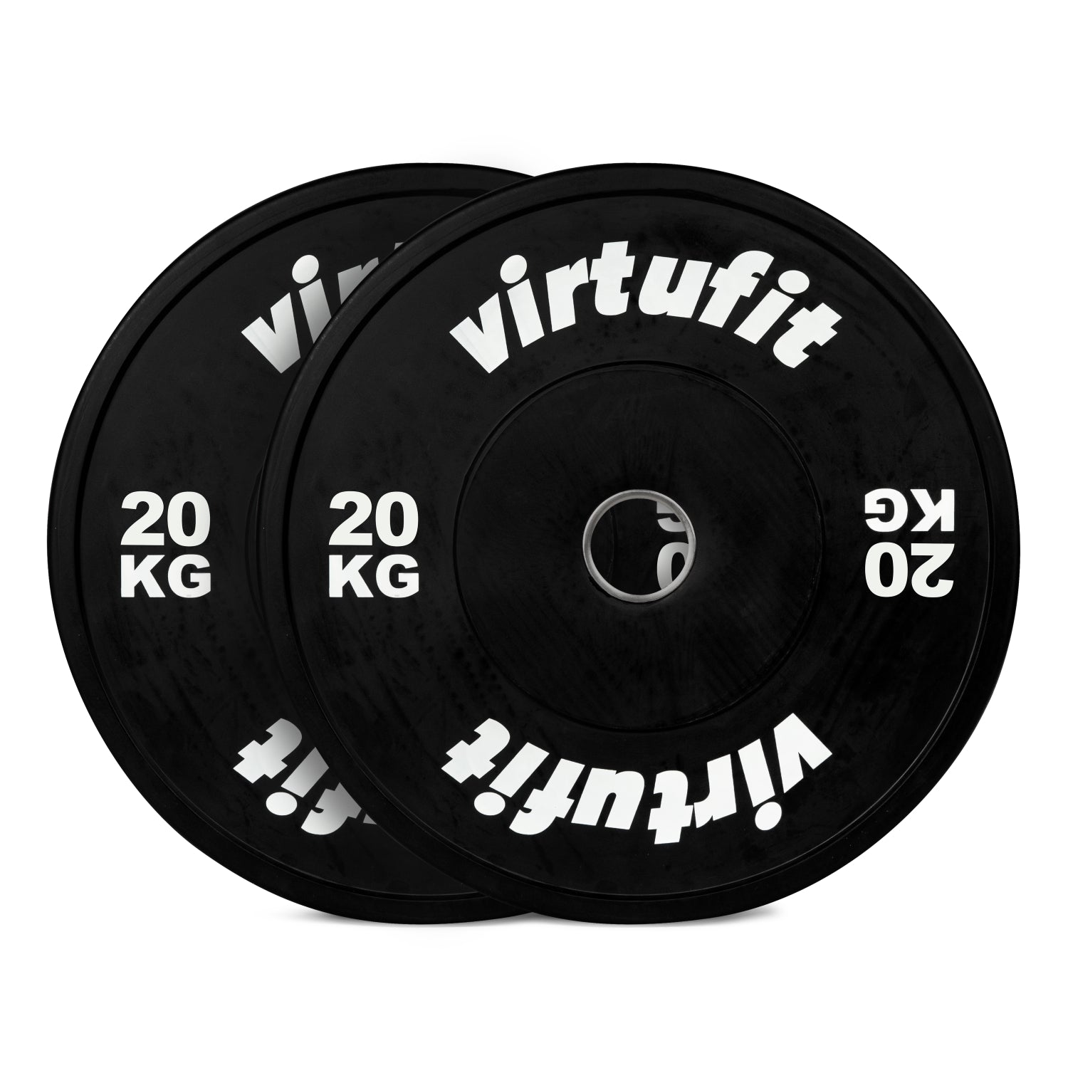 VirtuFit Bumper Plate Set - Olympische Halterschijven van Rubber - 100 kg