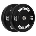 VirtuFit Bumper Plate - Olympische Halterschijf van Rubber - 50 mm - set 2 x 20 kg