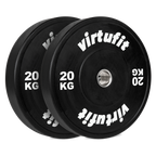 VirtuFit Bumper Plate - Olympische Halterschijf van Rubber - 50 mm - set 2 x 20 kg