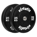 VirtuFit Bumper Plate - Olympische Halterschijf van Rubber - 50 mm - set 2 x 25 kg