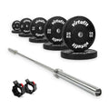 VirtuFit Olympische Bumper Plate Halterset - 170 kg