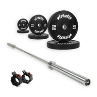 VirtuFit Olympische Bumper Plate Halterset - 90 kg