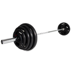 VirtuFit Olympische Rubberen Halterset - 120 kg