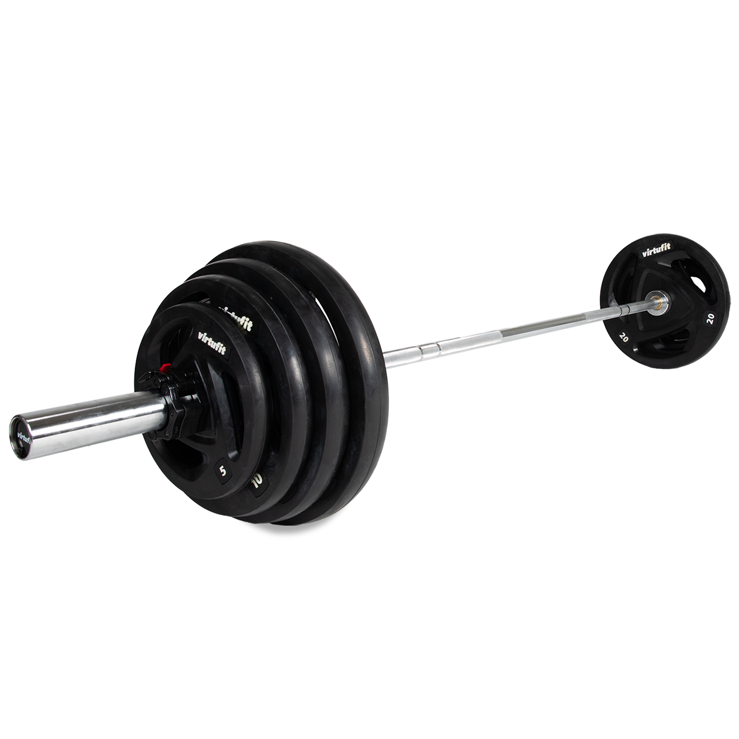VirtuFit Olympische Rubberen Halterset - 120 kg
