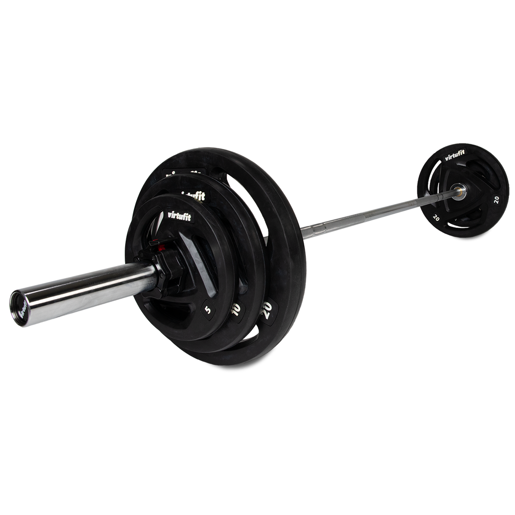 VirtuFit Olympische Rubberen Halterset - 90 kg