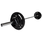 VirtuFit Olympische Rubberen Halterset - 90 kg