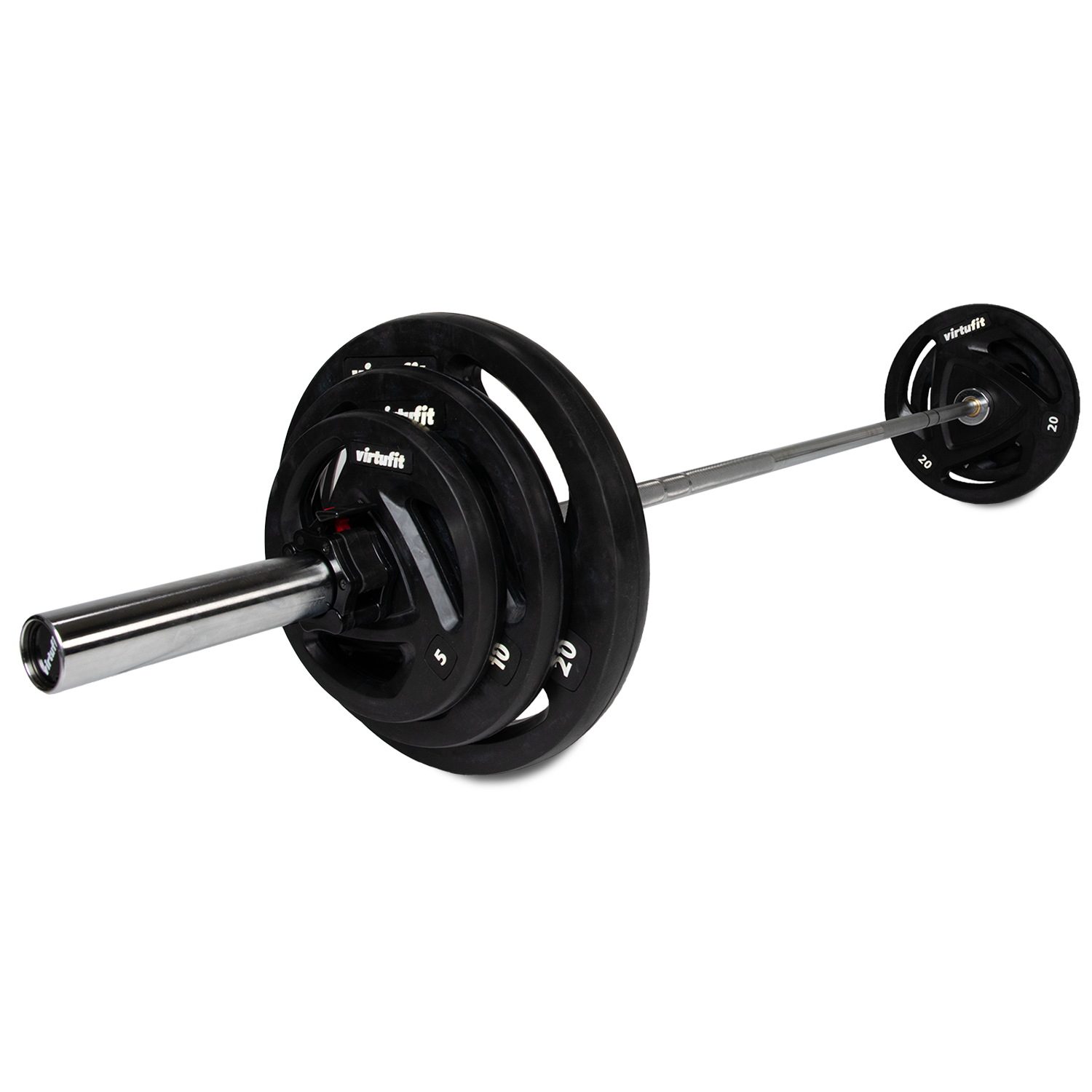 VirtuFit Olympische Rubberen Halterset - 90 kg