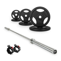 VirtuFit Olympische Gietijzeren Halterset - 90 kg