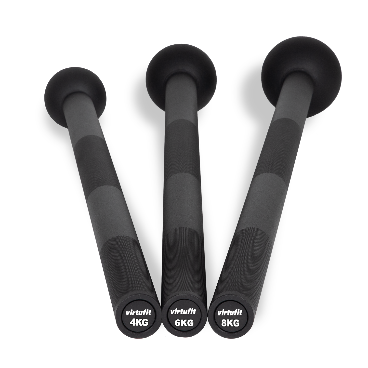 VirtuFit Macebell Set - Zwart - 4, 6, 8 kg