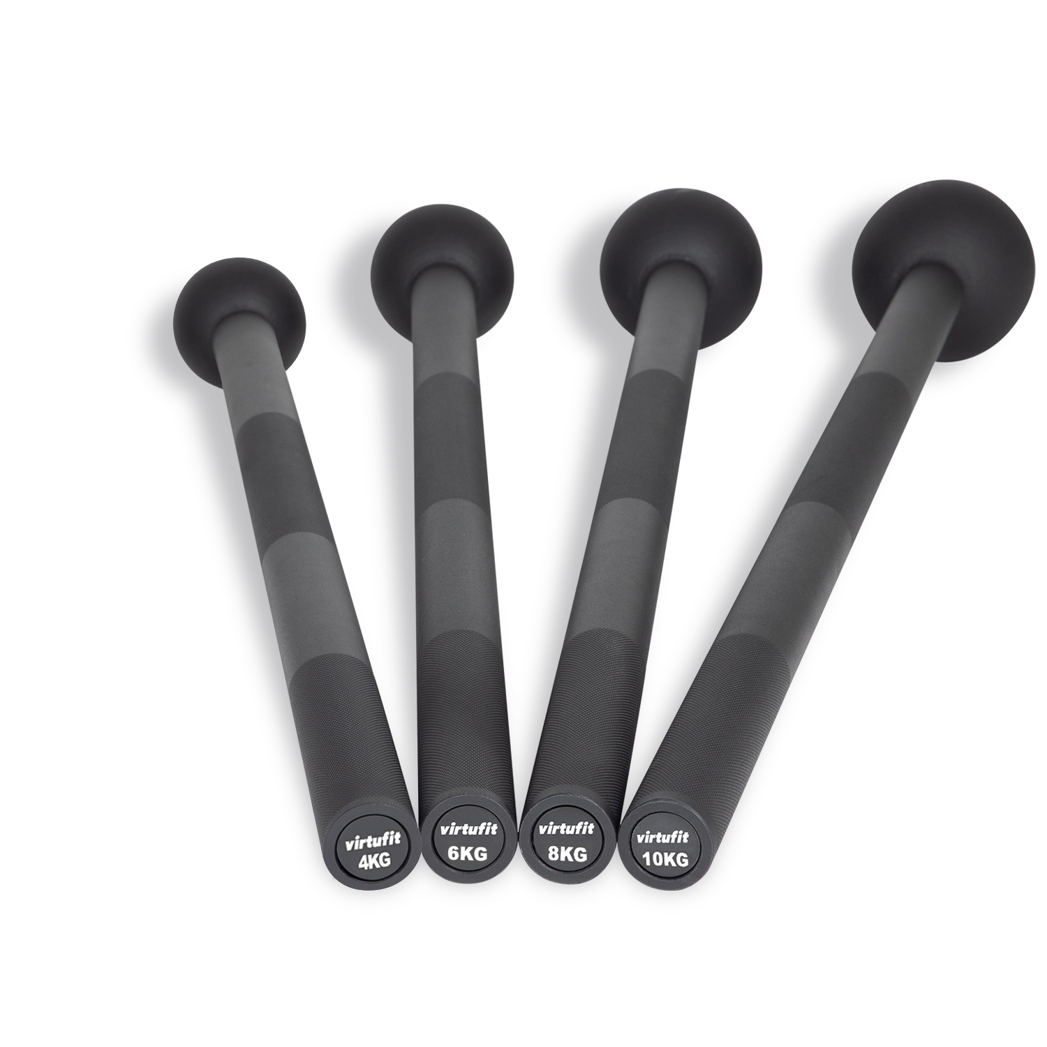 VirtuFit Macebell Set - Zwart - 4, 6, 8, 10 kg