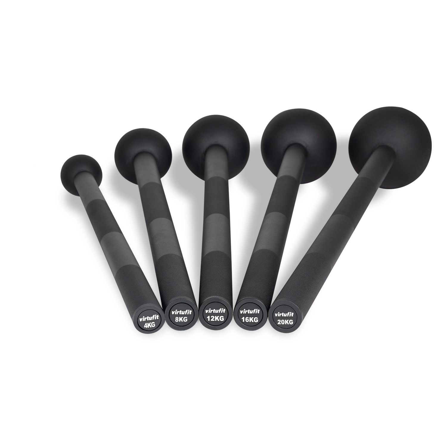 VirtuFit Macebell Set - Zwart - 4, 6, 8, 10, 12 kg