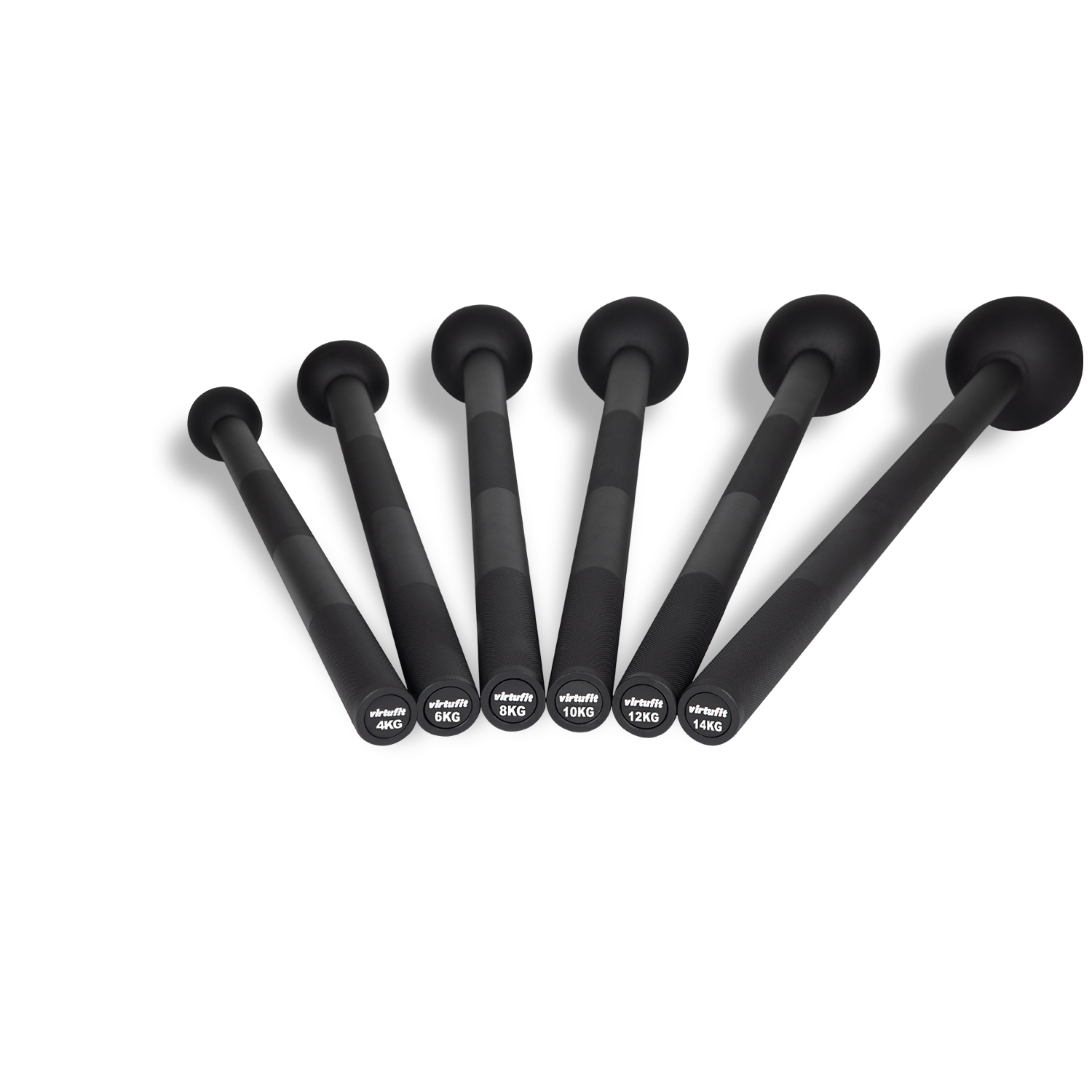 VirtuFit Macebell Set - Zwart - 4, 6, 8, 10, 12, 14 kg