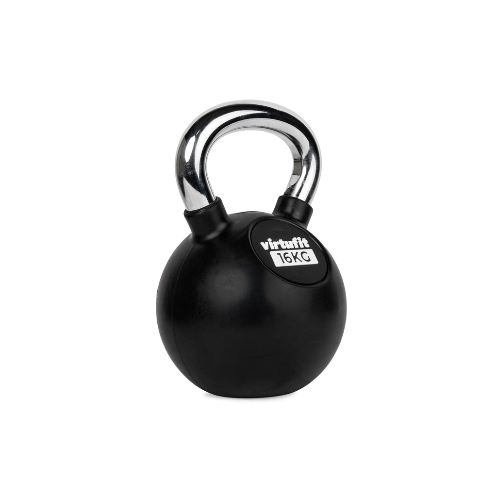 VirtuFit Kettlebell - Rubber/Chroom - 16 kg