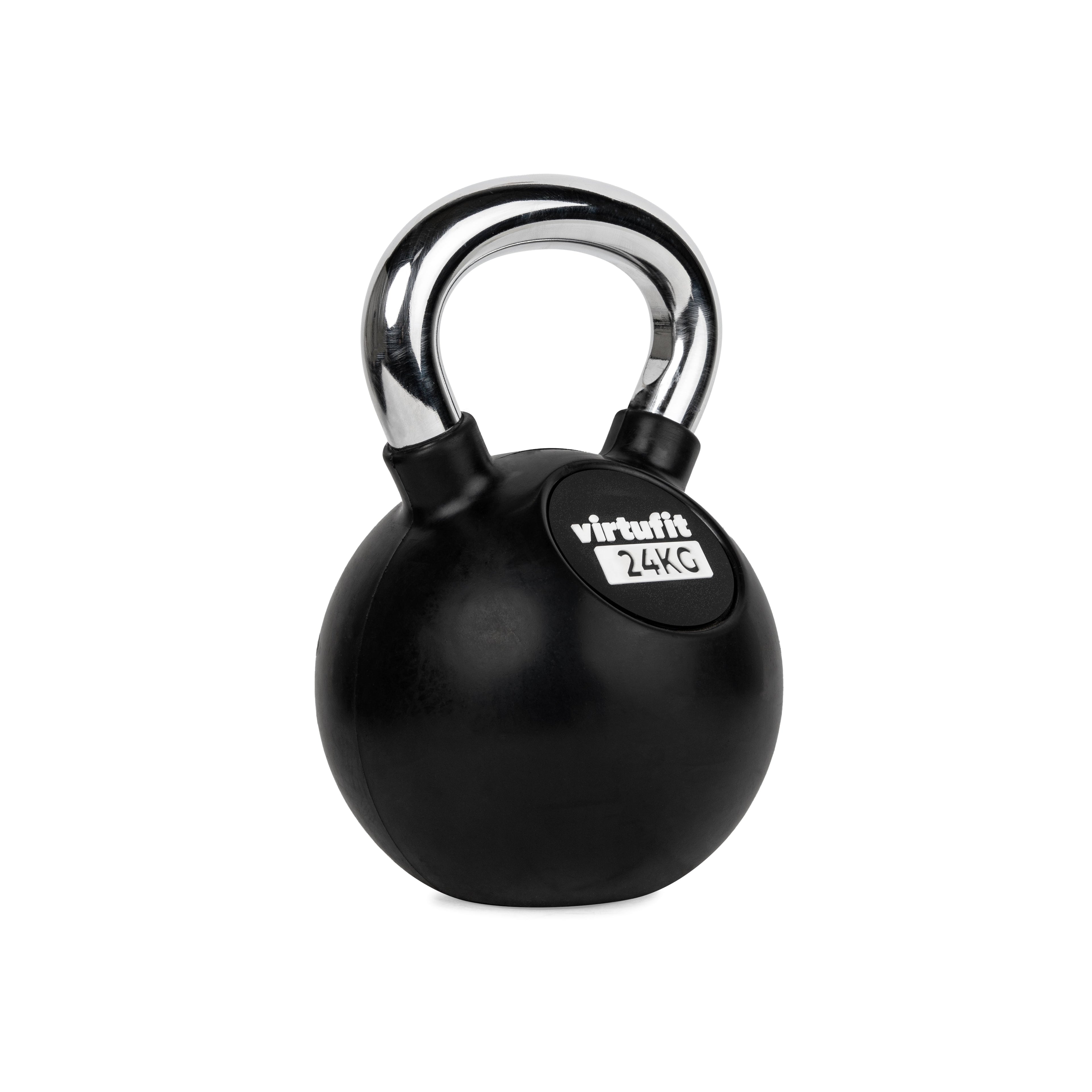 VirtuFit Kettlebell - Rubber/Chroom - 24 kg