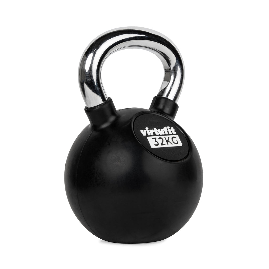 VirtuFit Kettlebell - Rubber/Chroom - 32 kg