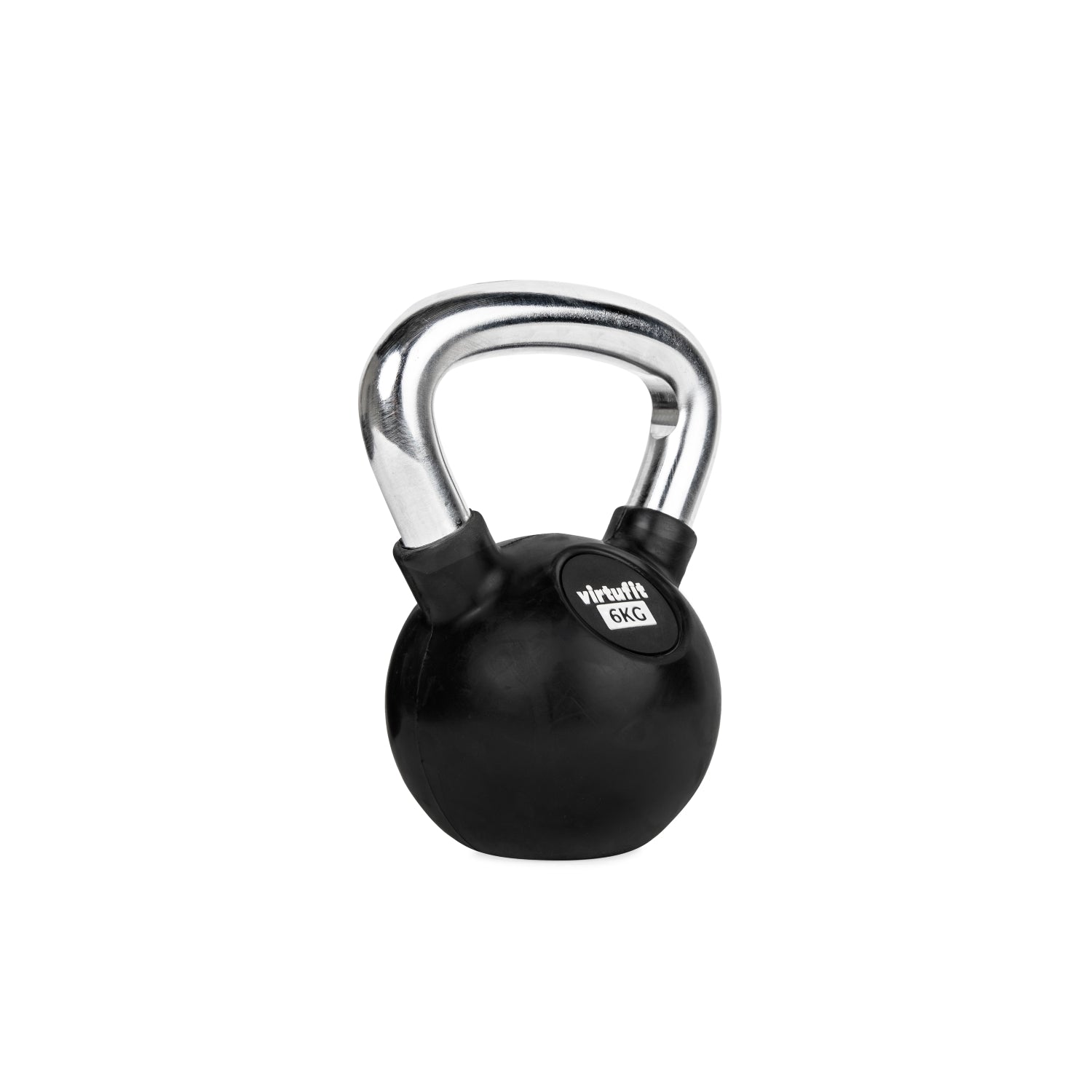 VirtuFit Kettlebell - Rubber/Chroom - 6 kg