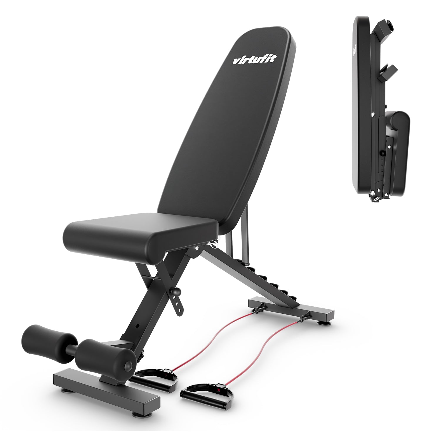 VirtuFit Opvouwbare Verstelbare Fitnessbank FB100