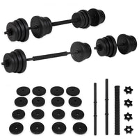 VirtuFit Verstelbare Dumbbellset - 2 in 1 Set - 30 kg - Vinyl