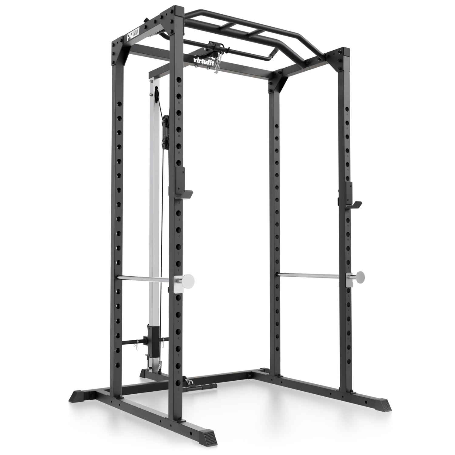 VirtuFit PR100 Power Rack met Lat Attachment - Squat Rack - Inclusief Pulley Station - Krachtstation