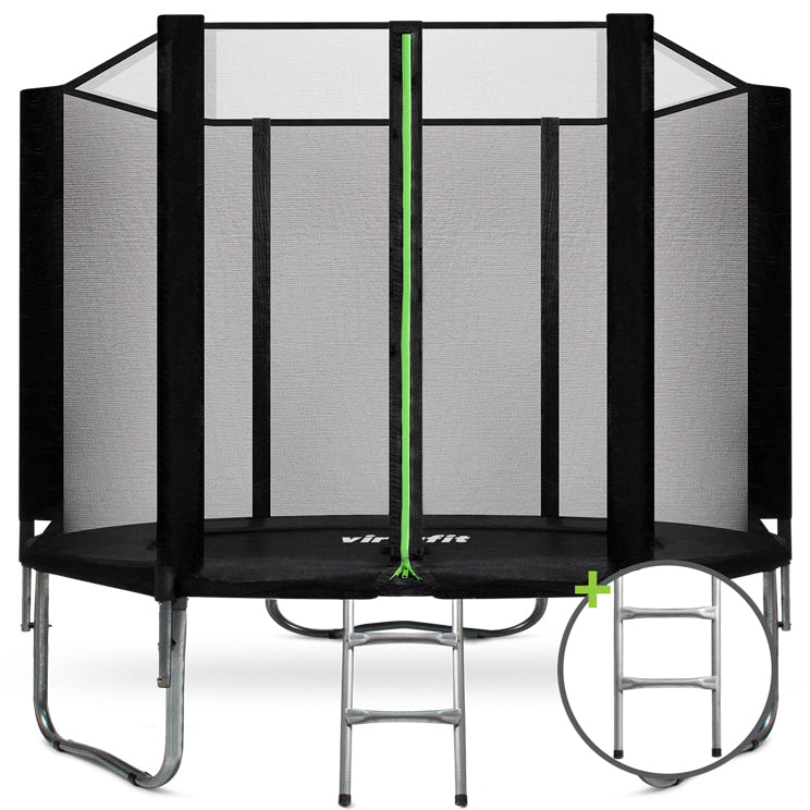 VirtuFit Trampoline met Veiligheidsnet - Zwart - 251 cm - Tweedekans