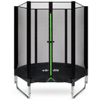 VirtuFit Kindertrampoline met Veiligheidsnet - Zwart - 140 cm