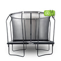 VirtuFit Premium Rechthoekige Trampoline met Veiligheidsnet - Zwart - 183 x 274 cm - Gratis trap
