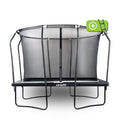 VirtuFit Premium Rechthoekige Trampoline met Veiligheidsnet - Zwart - 213 x 305 cm - Gratis trap