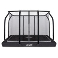 VirtuFit Premium Inground Trampoline met Veiligheidsnet - Zwart - 183 x 274 cm