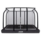 VirtuFit Premium Inground Trampoline met Veiligheidsnet - Zwart - 183 x 274 cm