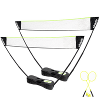 VirtuFit 2-in-1 Portable Badminton- en Tennisset - Inclusief koffer en rackets