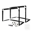 VirtuFit Kinder Voetbaldoelen Set met 2 Ballen en Pomp - Voetbalgoals - 92 x 64 cm