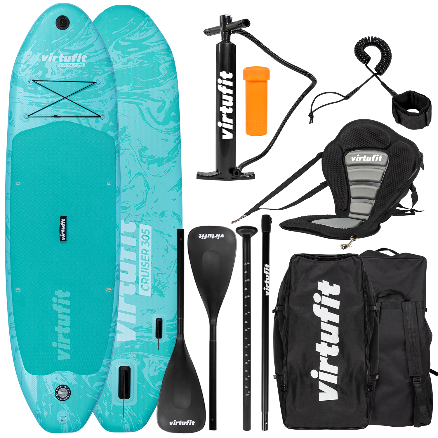 VirtuFit Supboard Cruiser 305 - Met Kajak zitje, accessoires en draagtas - Tweedekans verpakking beschadigd