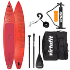 Virtufit Supboard Racer 381 - Rood - Inclusief accessoires en draagtas