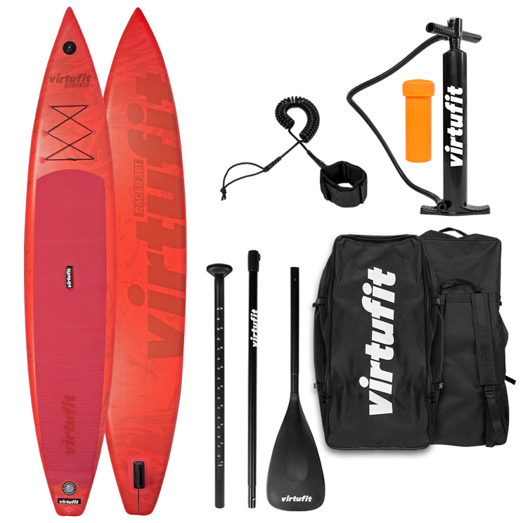 Virtufit Supboard Racer 381 - Rood - Inclusief accessoires en draagtas - Tweedekans