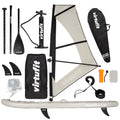 Virtufit Supboard Surfer 305 - Sand Beige - Inclusief Windzeil en accessoires