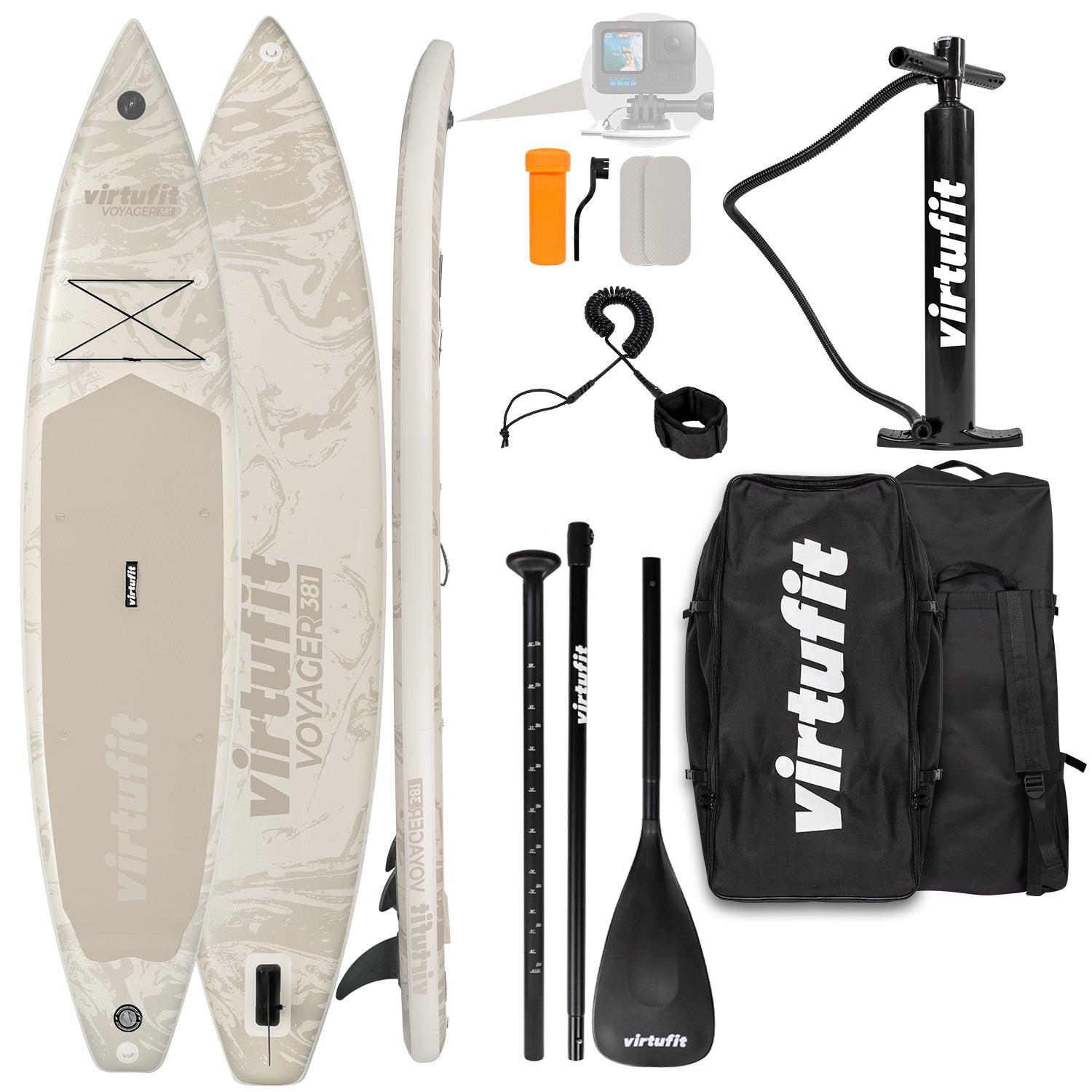 Virtufit Supboard Voyager 381 - Sand Beige - Inclusief accessoires en draagtas