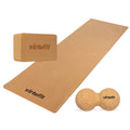 VirtuFit Premium Kurk Yoga Kit - 3-Delig - Ecologisch