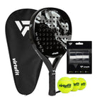 VirtuFit Hybrid Padel Set - Zwart - Grijs