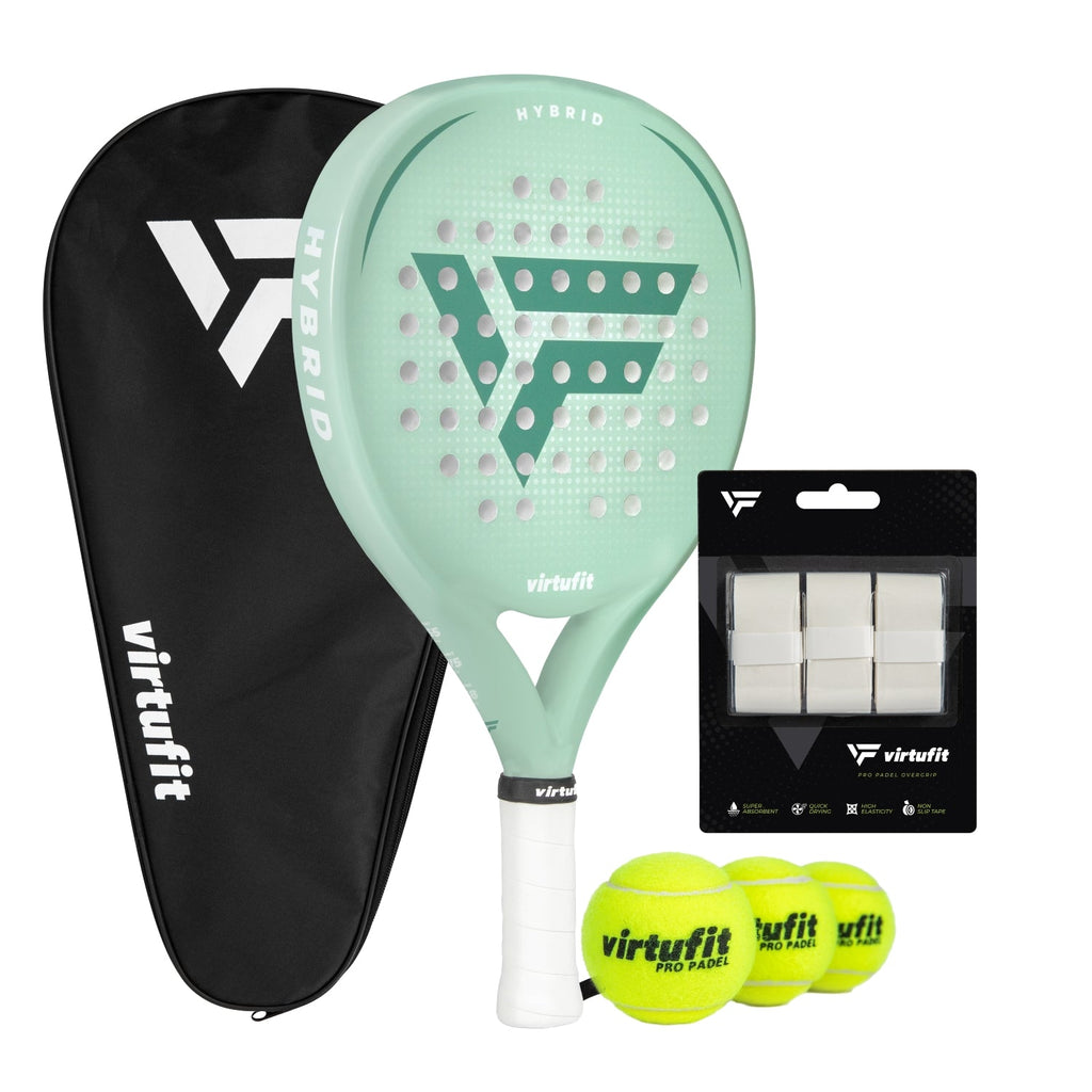 VirtuFit Hybrid Padel Set - Mint Green
