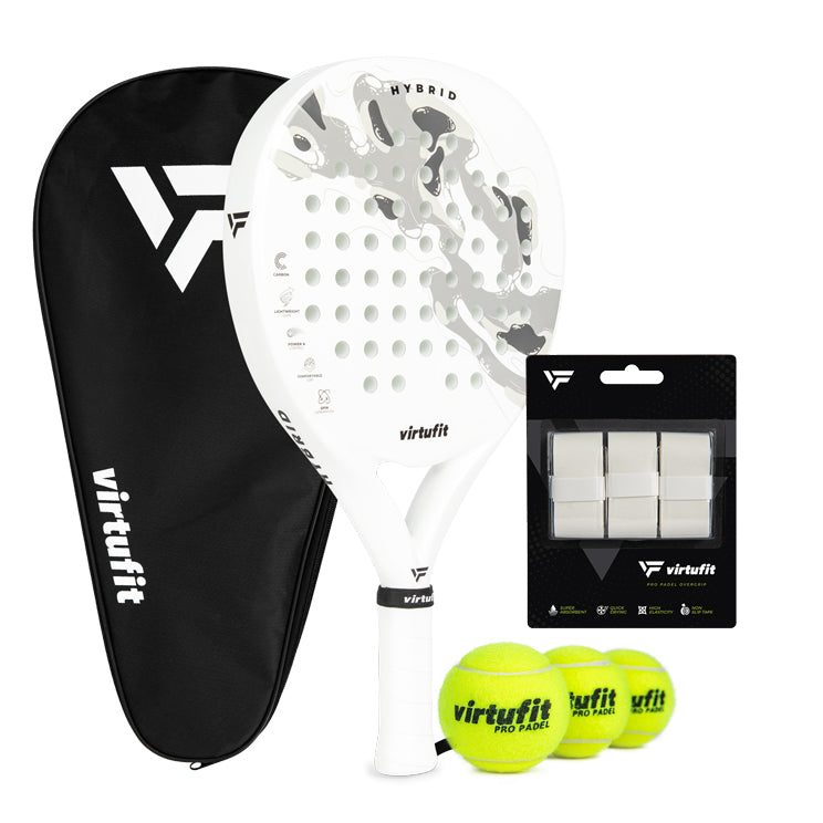 VirtuFit Hybrid Padel Set - Wit - Grijs