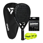 VirtuFit Fusion Pro Padel Set - Zwart - Silver