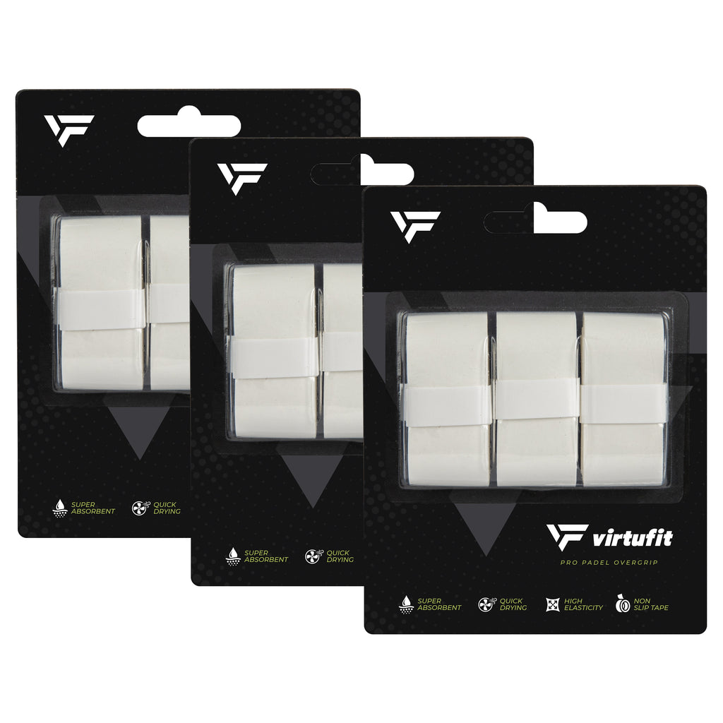VirtuFit Pro Padel Overgrip - Wit - 9 Stuks