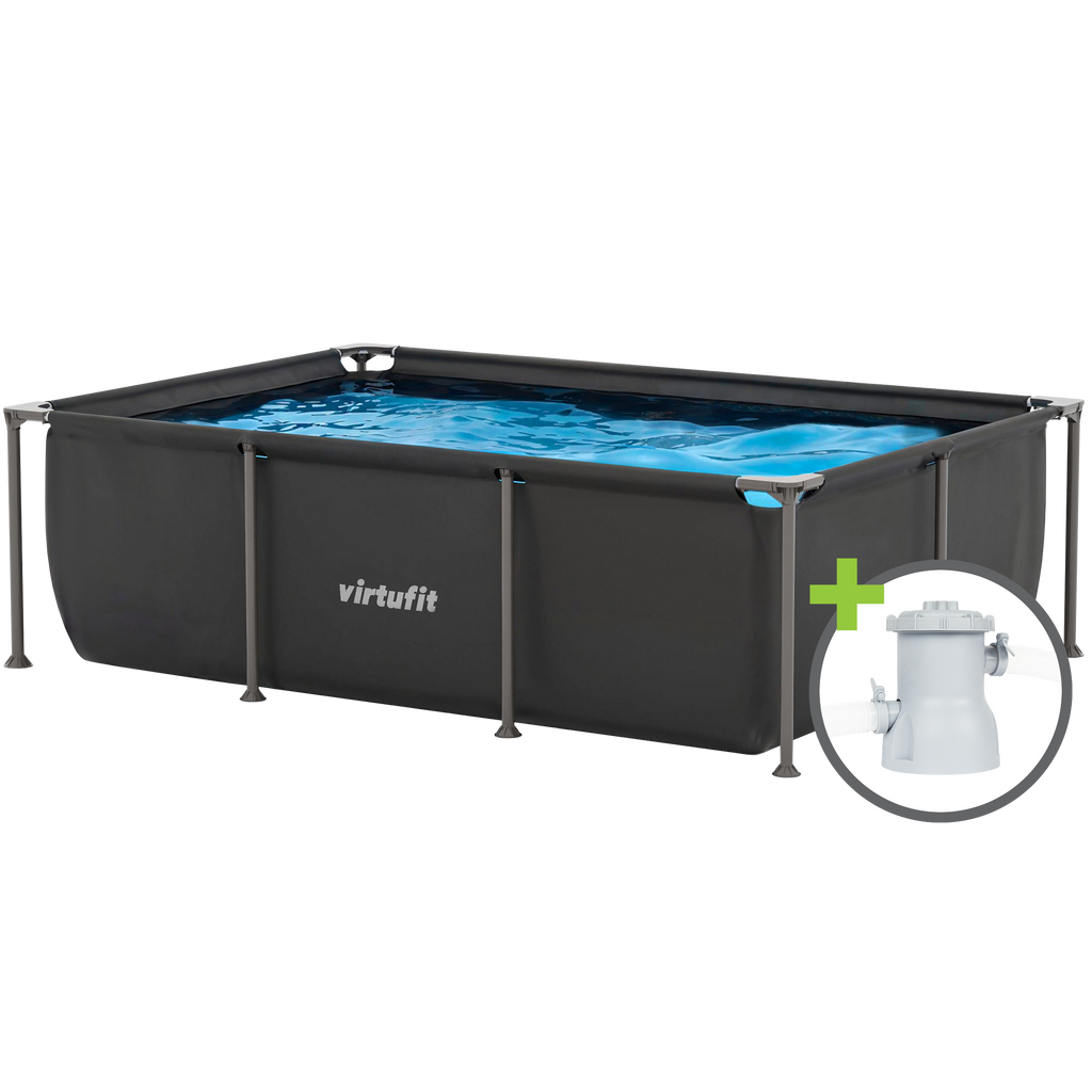 VirtuFit Rechthoekig Zwembad - 260 x 180 cm - Inclusief Filterpomp - Tweedekans - Hoofdafbeelding