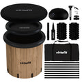 VirtuFit IJsbad XXL - 375 Liter - Wood Look - Inclusief accessoires